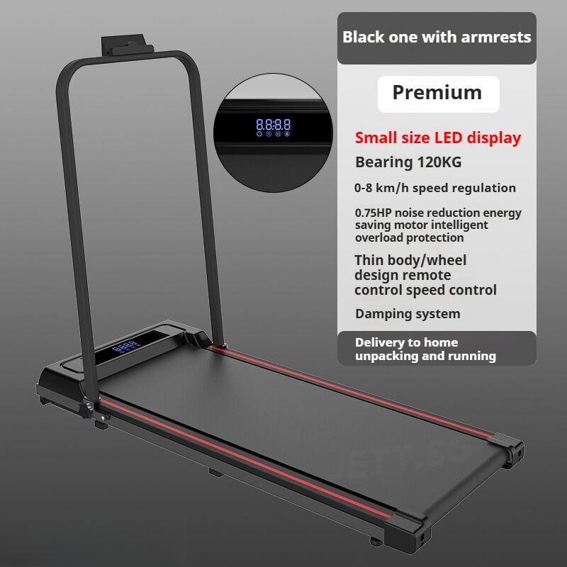 Home Use Indoor Gym Weight Loss Exercise Walking Machine Small Foldable Silent LED Display Electric Treadmill