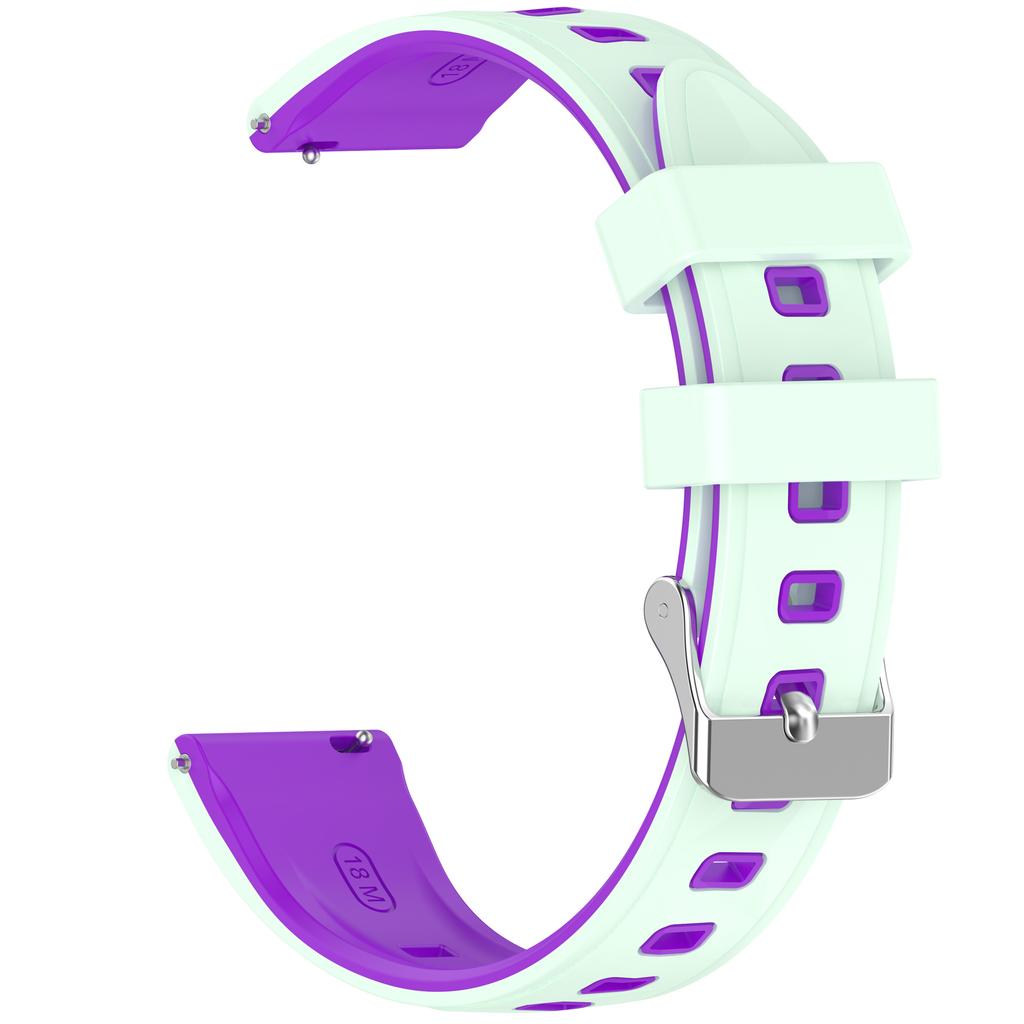 18mm Silikonarmband mit Musterdesign für Huawei Watch GT 6 / 5 / 4 41mm / Garmin Venu 3S Verstellbares Uhrenarmband