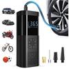 Tire Inflator Portable Air Compressor, 150PSI Car Tire Pump with Tire Pressure Gauge, One-Button Intelligent Cordless Tire Pump Suitable for Cars