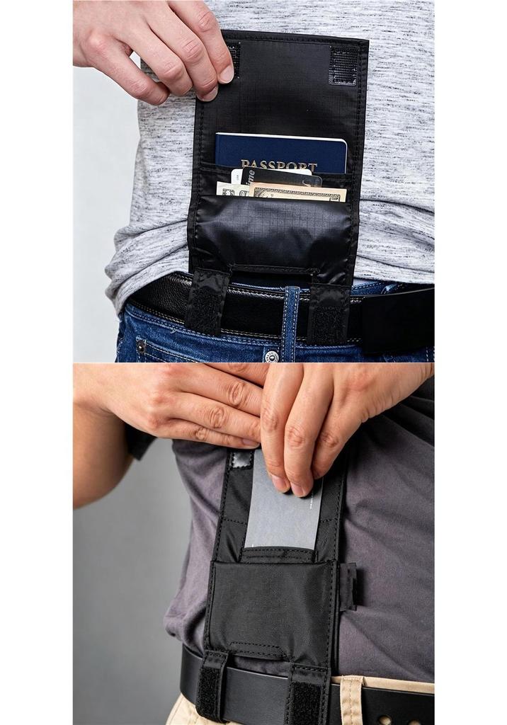 Portafoglio Sottile a Cintura - Mini Portafoglio Senza Ingombro, Disponibile