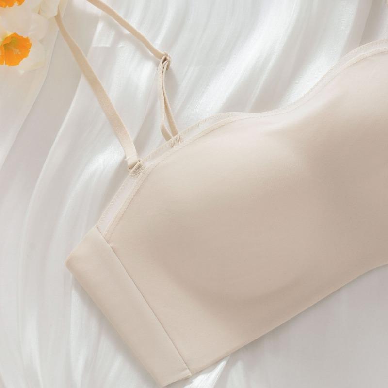 Reggiseno push-up senza spalline con top tubolare antitraccia, antiscivolo, antisbiadimento