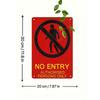 Retro Authorized Personnel Only Sign Metal Tin Plaque Wall Decor for Bar Cafe Garage