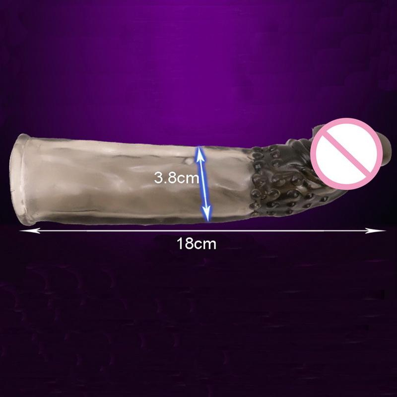 Silikonové opakovaně použitelné kondomy Extend Soft Dick Ring Mužské prodlužovací manžety na penis Sexuální hračky pro muže