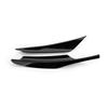 Bruce & Shark 4pcs Universal Car Front Bumper Fin Body Splitter Spoiler Canard Lip Splitter Fin Anti-Scratch Extension Universal Gloss Black