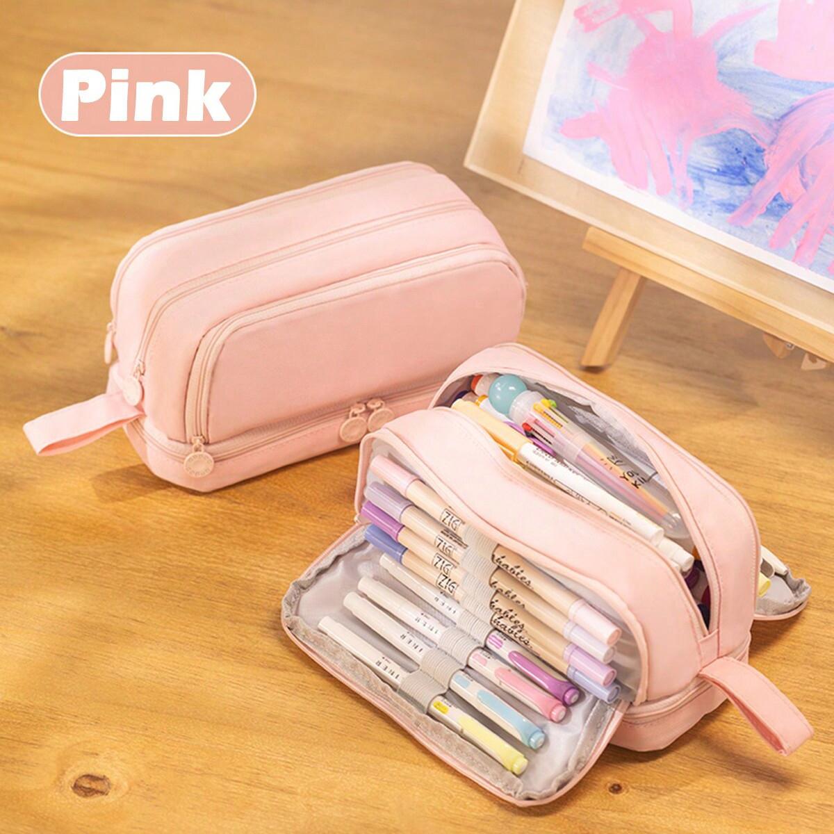 

Пенал большой емкости, многофункциональный пенал PenPouch, пенал цвета макарон для хранения канцелярских принадлежностей для школьников и студентов, школьные офисные принадлежности