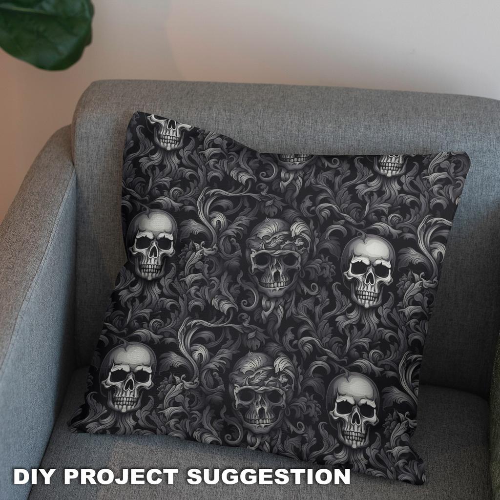 Outdoor Decorative Fabrics Oxford - Motif The Skull I Dx4432