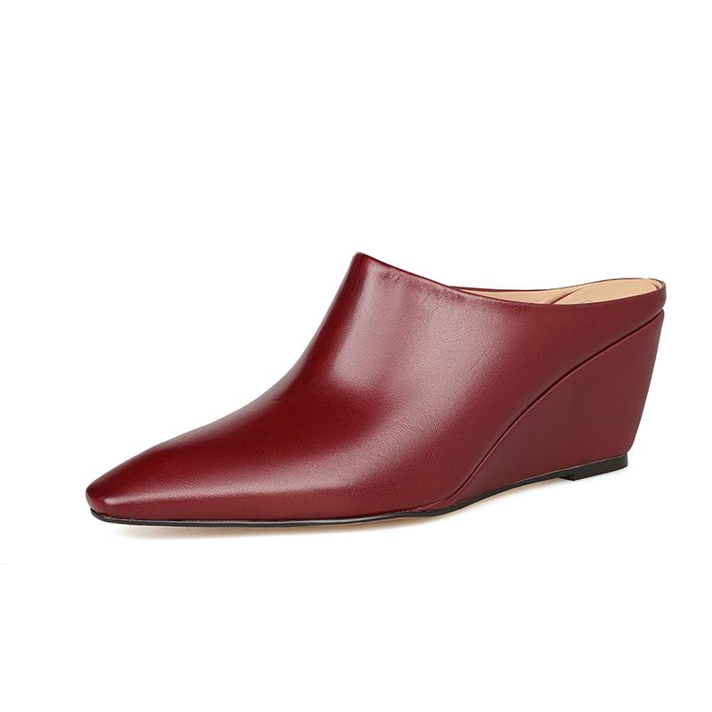 

Модная Новая Обувь Клинья Шлепанцы Тапочки Туфли для Женщин 2025 Мода Квадратный Носок Женские Туфли на Высоком Каблуке Лодочки Тапочки Обувь Женские Мюли 37