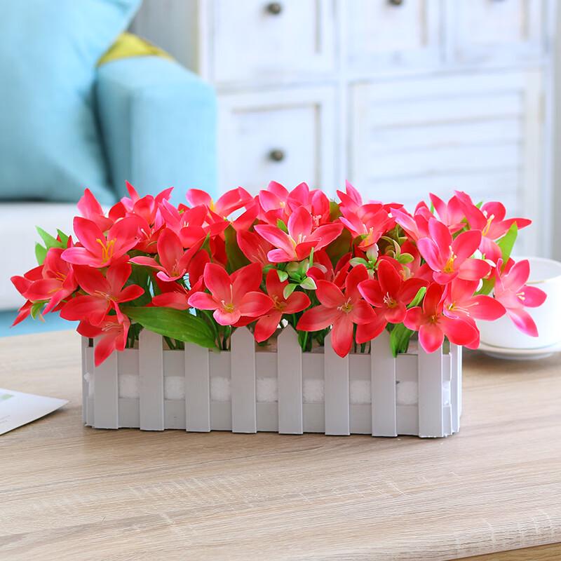 Dekoratives Kunstseiden- & Kunststoff-Blumen-Set