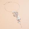 Elegant Ginkgo Leaf Tassel Earrings Exaggerated Jewelry Set Punk Ginkgo Leaf Tassel Necklace  Women