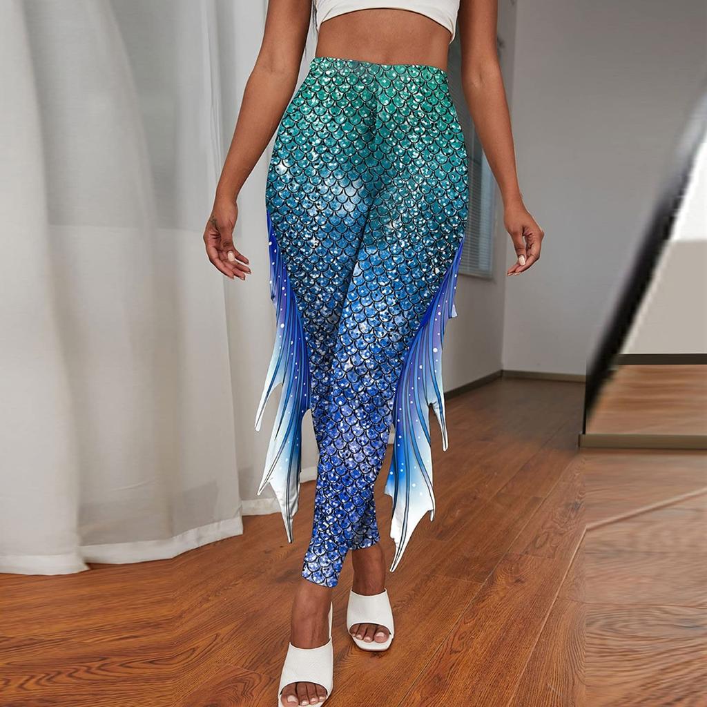 

Жіночі штани з принтом із цифровим принтом на стегнах. Жіночі штани з принтом S