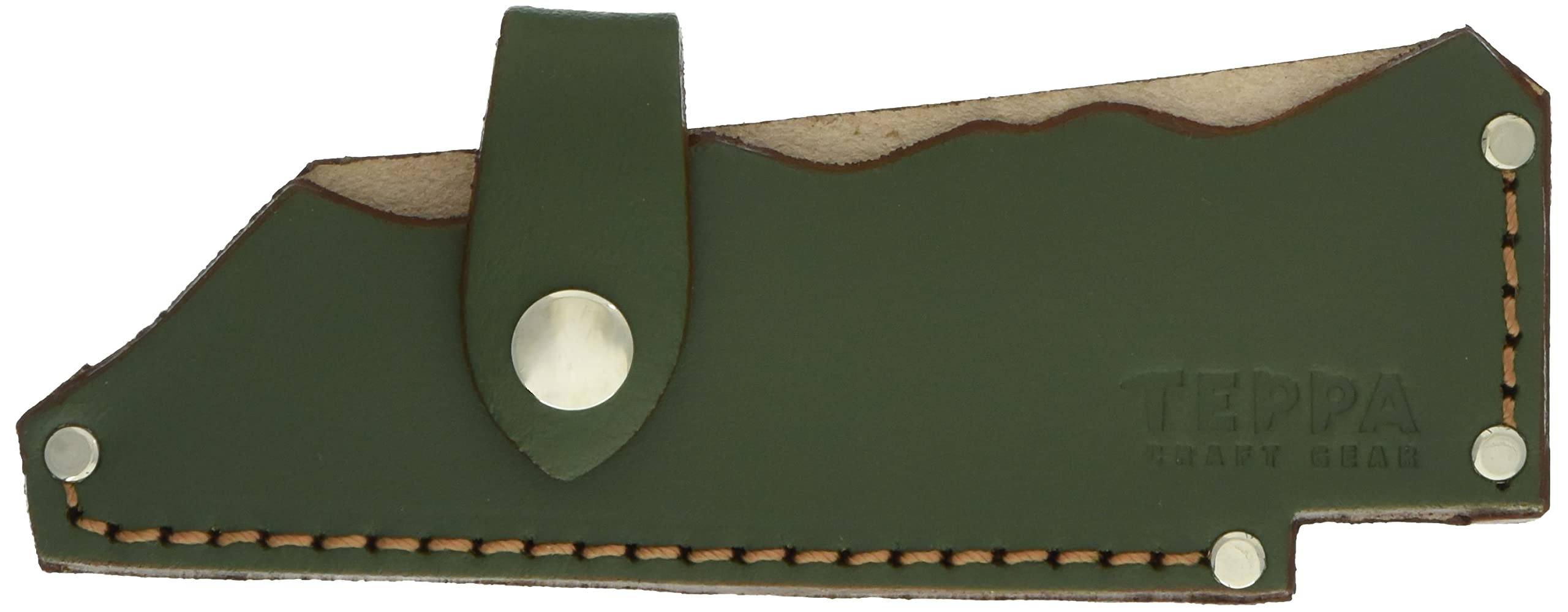 

TEPPA Outdoor Camping Bonfire Hatchet Yahiko Exclusive Leather Case Olive Drab in 14024 [Made Japan] оливкова сірим кольором