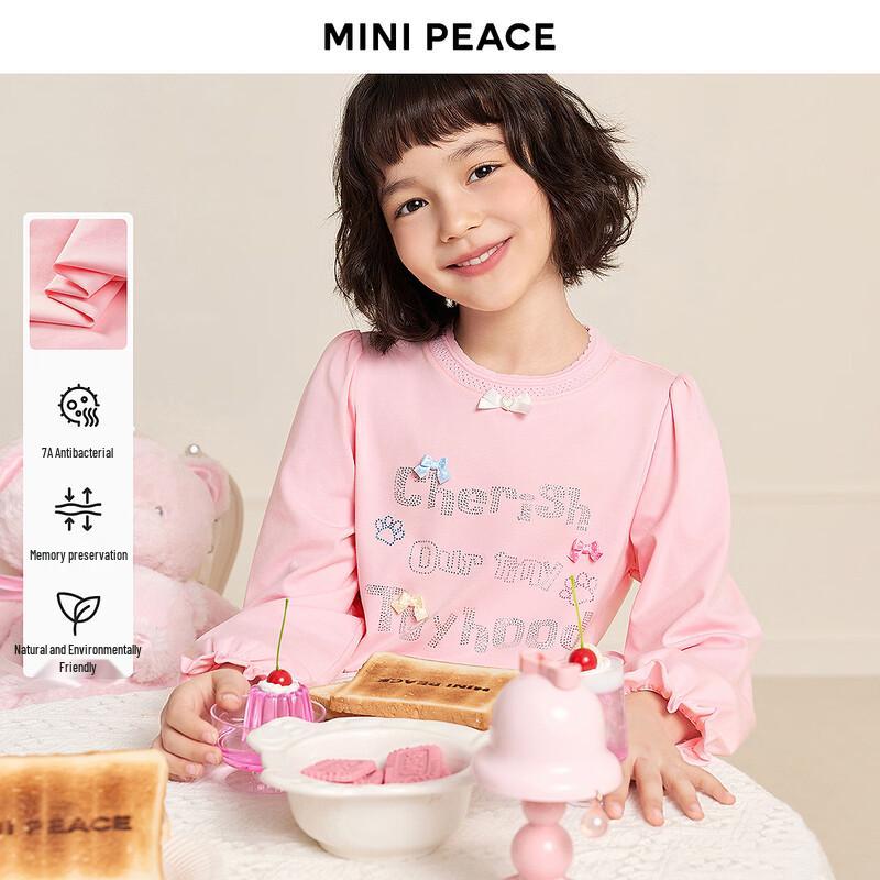 MiniPeace Girl s Spring Long-Sleeve T-Shirt 160