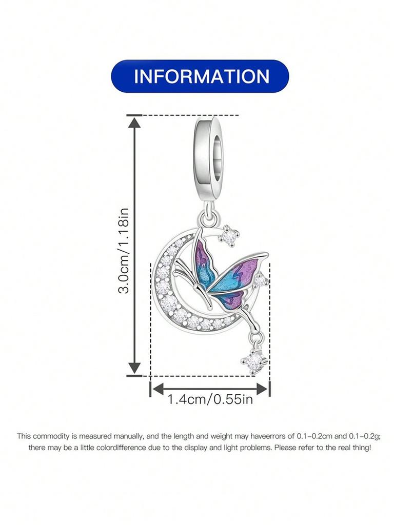 Charms Plata Copper Colors Spring Butterflies Beads Charm Pendant For Original Bracelet For Women Diy Jewelry Love Gift