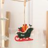 Snowman and Santa Christmas Tree Cartoon Resin Stocking Pendants