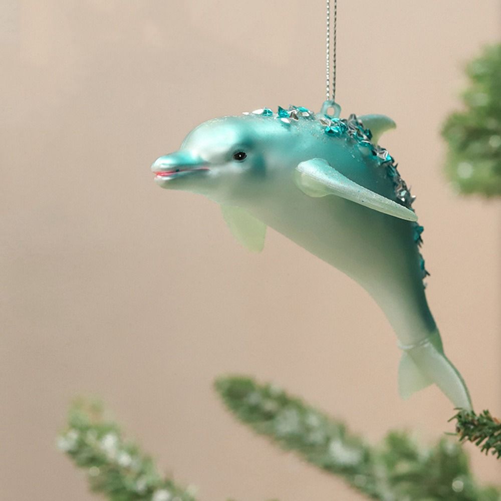 

Glass Dolphin Hanging Pendant Home Decorations Christmas Tree Decoration Christmas