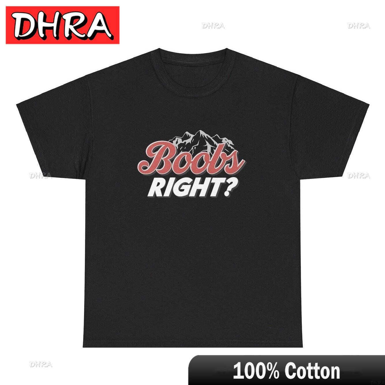 Boobs Right TShirt Funny Inappropriate Beer Alcohol Day Drinking Adult Humor Tee Modern Y2K Cool Clothing Rapper Tee TShirt S