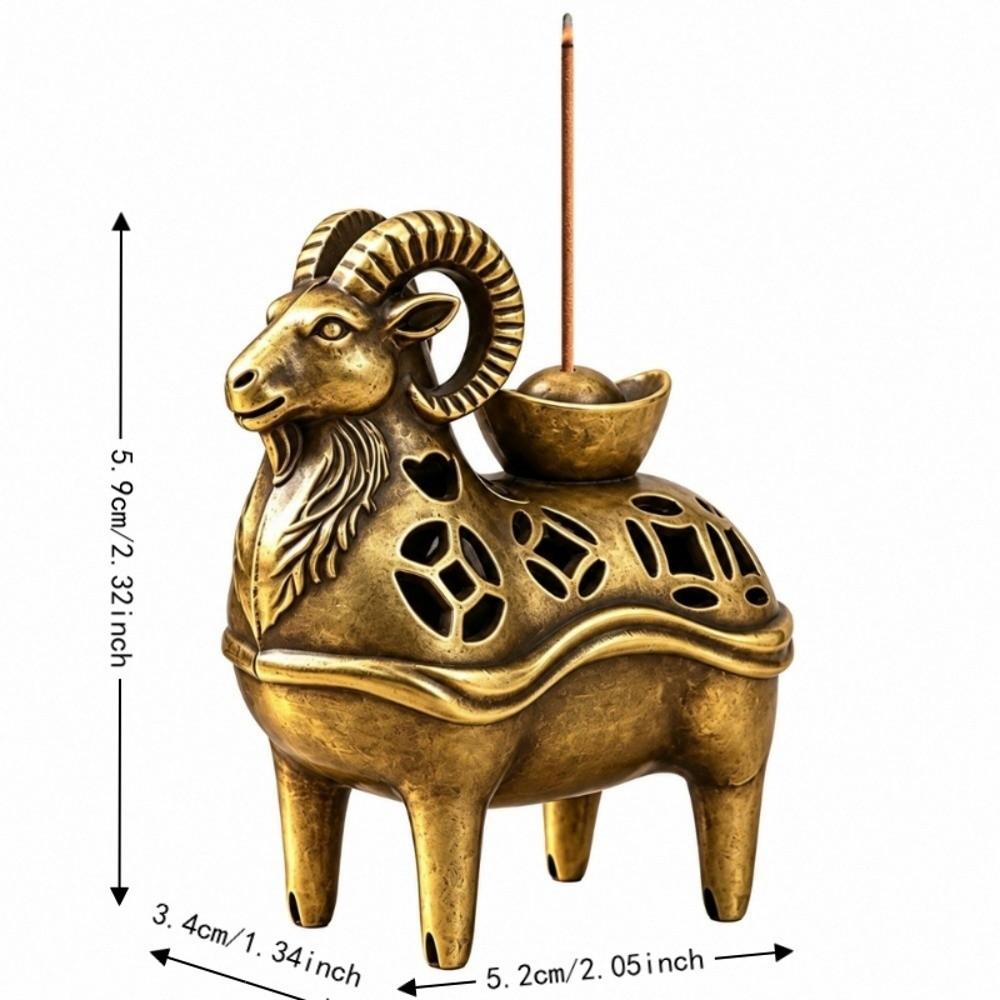 Animal Figurine Incense Burner Alloy Aromatherapy Tool Mini Incense Accessories  Desktop Ornament