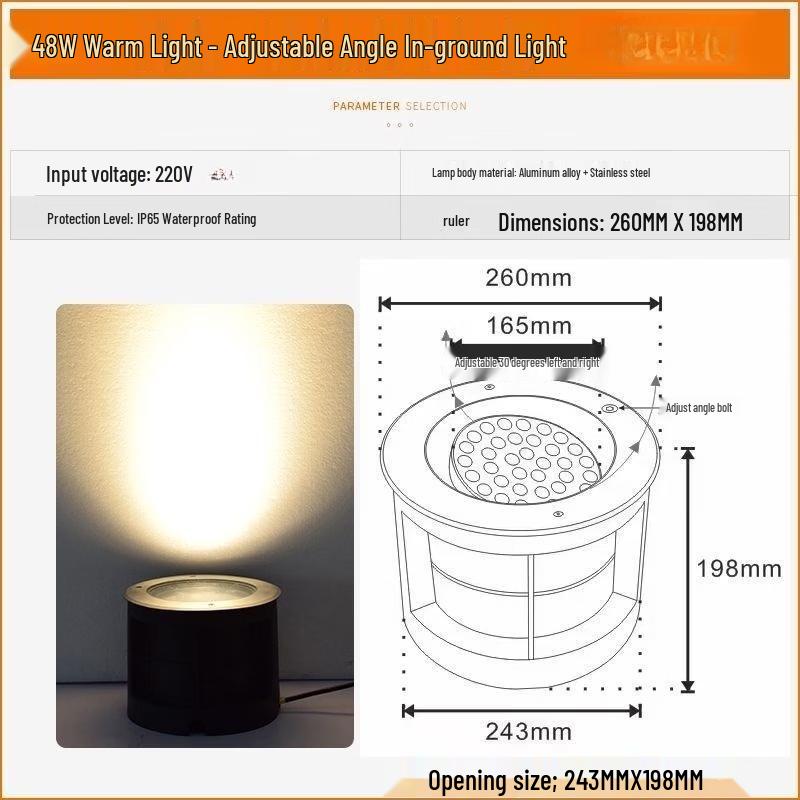 

Adjustable RGB Landscape Ground Lamp