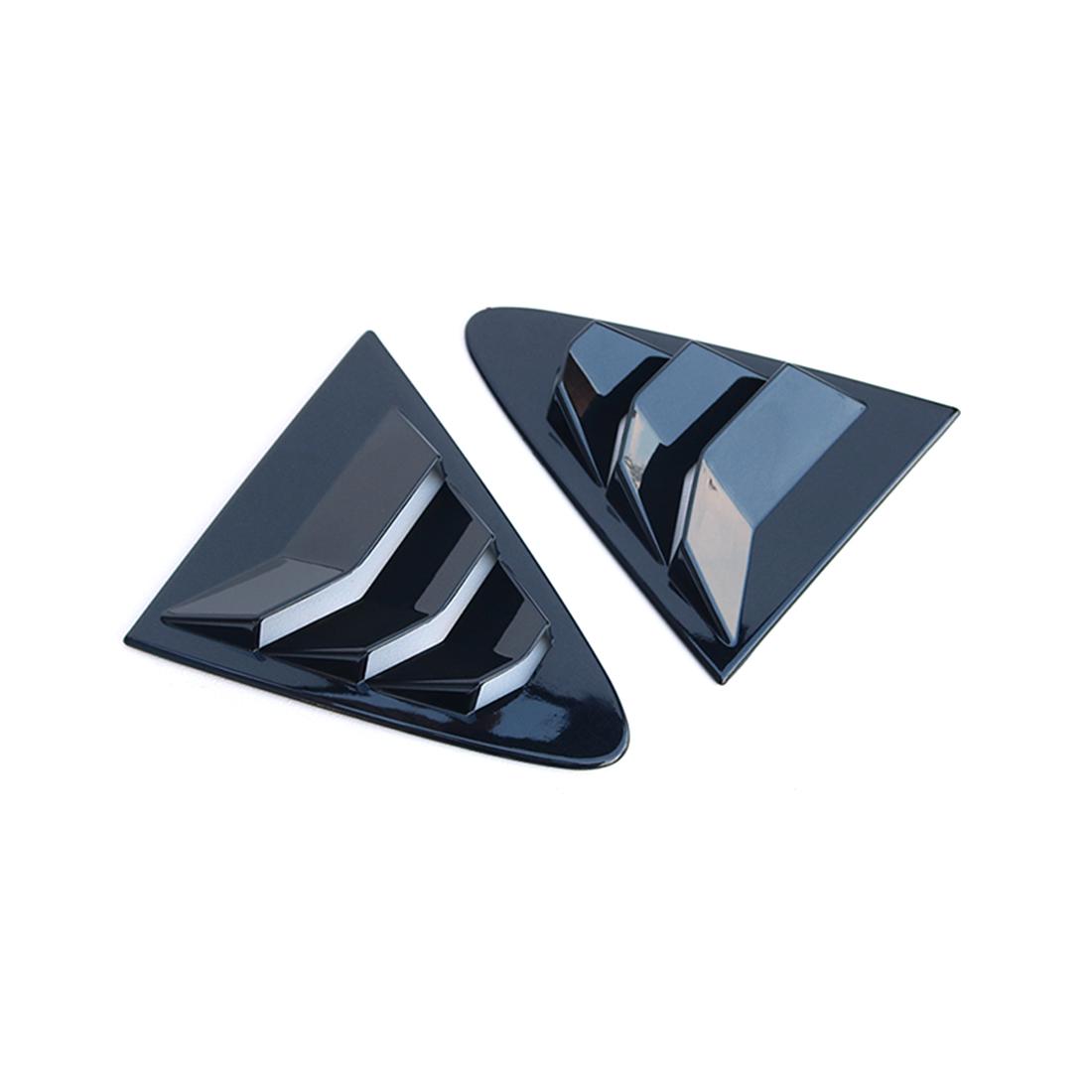 Carbon fiber color Rear Quarter Panel Window Side Louvers Vent fit for Toyota Corolla  Sedan