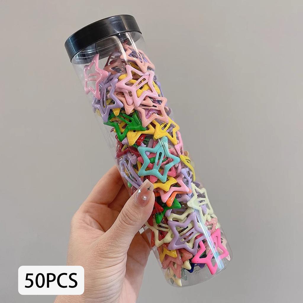 10/50pcs Dopamine Star Hair Clips Set Colorful Sweet Shining Star Hairpins for Women Girls Party Accessories Hair Barrettes