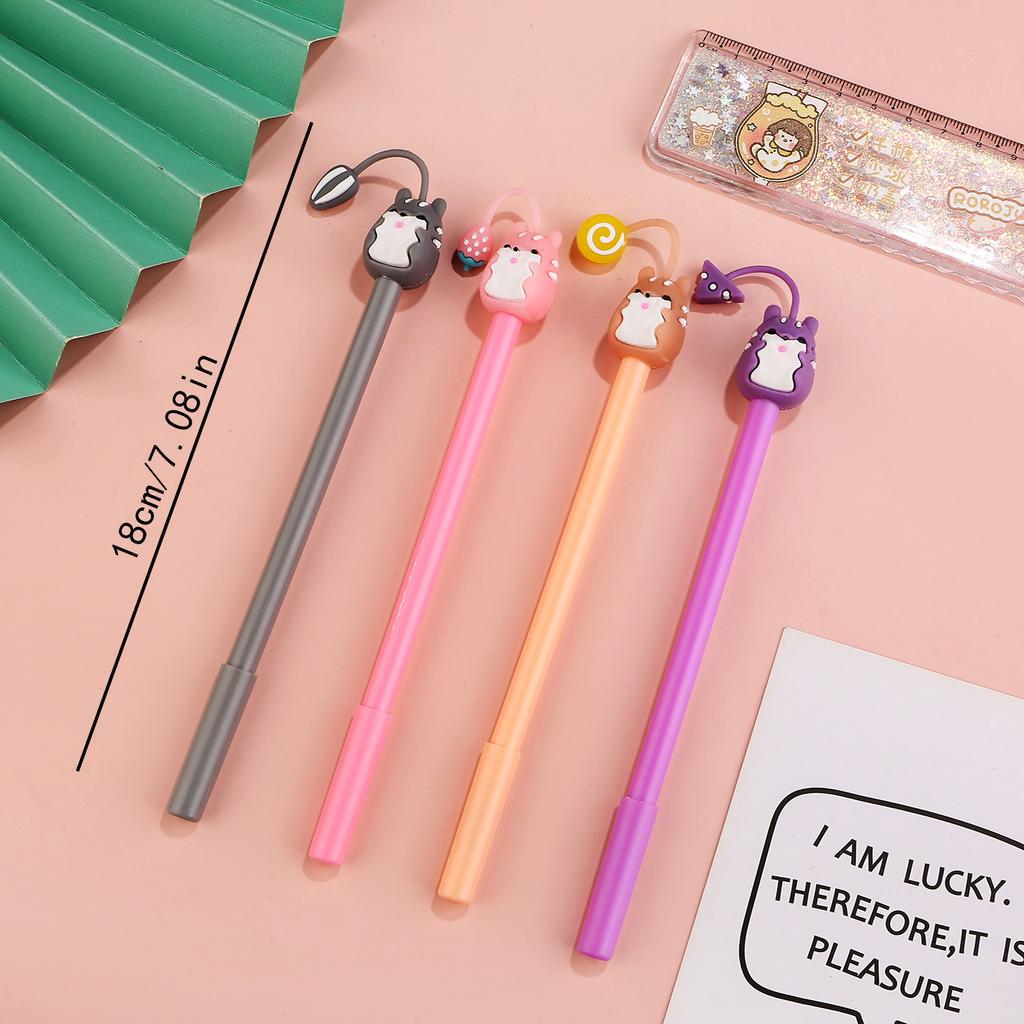 Back To School Season 10pcs 0.5mm Gift Prize Gift Cute Cartoon Mole Shape Tentacle Pendant Neutral Pen Student Stationery