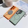 Matte Lens Protect Magnetic Phone Case For Samsung S26 S25 S24 S23 Ultra S26Plus For Magsafe Wireless Charge Skin Cover