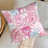 Rose Flowers Pillowcase Cushion Cover 45X45 Ornamental Pillows Christmas Decoration Personalized Gift Nordic Home