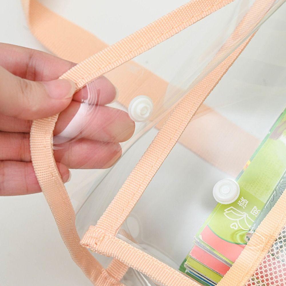 Mesh Test Paper Storage Bag Multifunctional Tutoring Bag Student Tote Bags  School Office Supplies