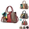 Stylish Vintage Stripe Pattern Medium Tote Bag For Women Perfect For Moms With Dual Shoulder Straps