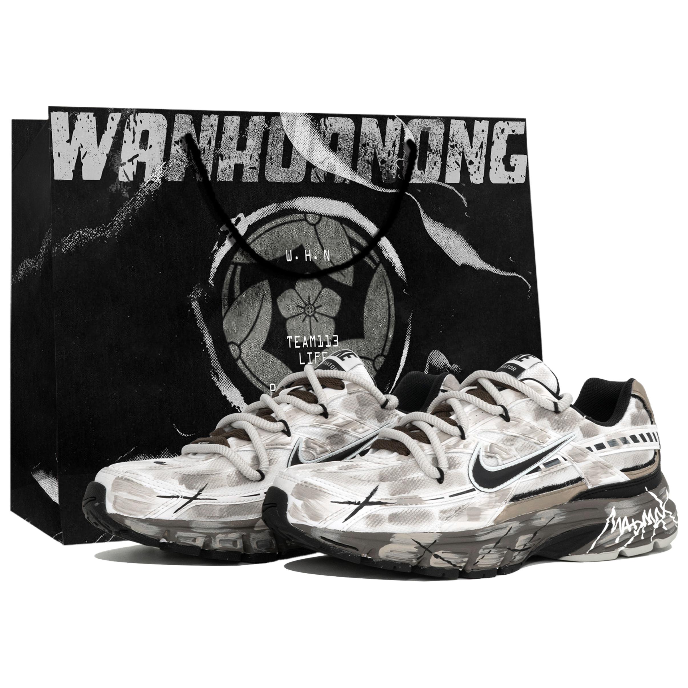 

Nike Initiator Slip Resistant Abrasion Resistant Low top Running Shoes Men s Gray Brown 394055-100(Team113-MADMAXBOX) 40.5