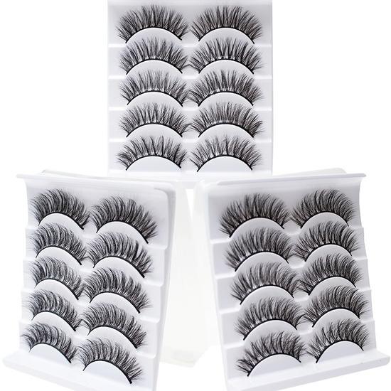 5pairs Fake Eyelashes Makeup for Women Lashes Bulk Lash Extension of Cilia Make Up Maquiagem Barata Frete Gr.. Beauty Eyelash Extensions