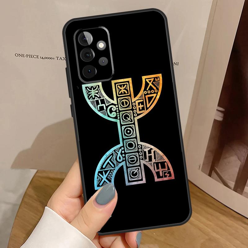 Amazigh Berber Flag Case For Samsung Galaxy A55 A35 A15 A14 A34 A54 A53 A33 A23 A13 A12 A32 A52 A51 A71 Cover