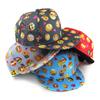 All-Season Cute Kid's Flat-Eave Sun Hat with Creative Facial Expression Hiphop Baseball Cap Outdoor Sunbonnet