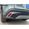 For Toyota Corolla Cross -  2024 2025 2026 Chrome Rear Fog Light Lamp Cover Trim Foglight Eyelid Eyebrow Accessories