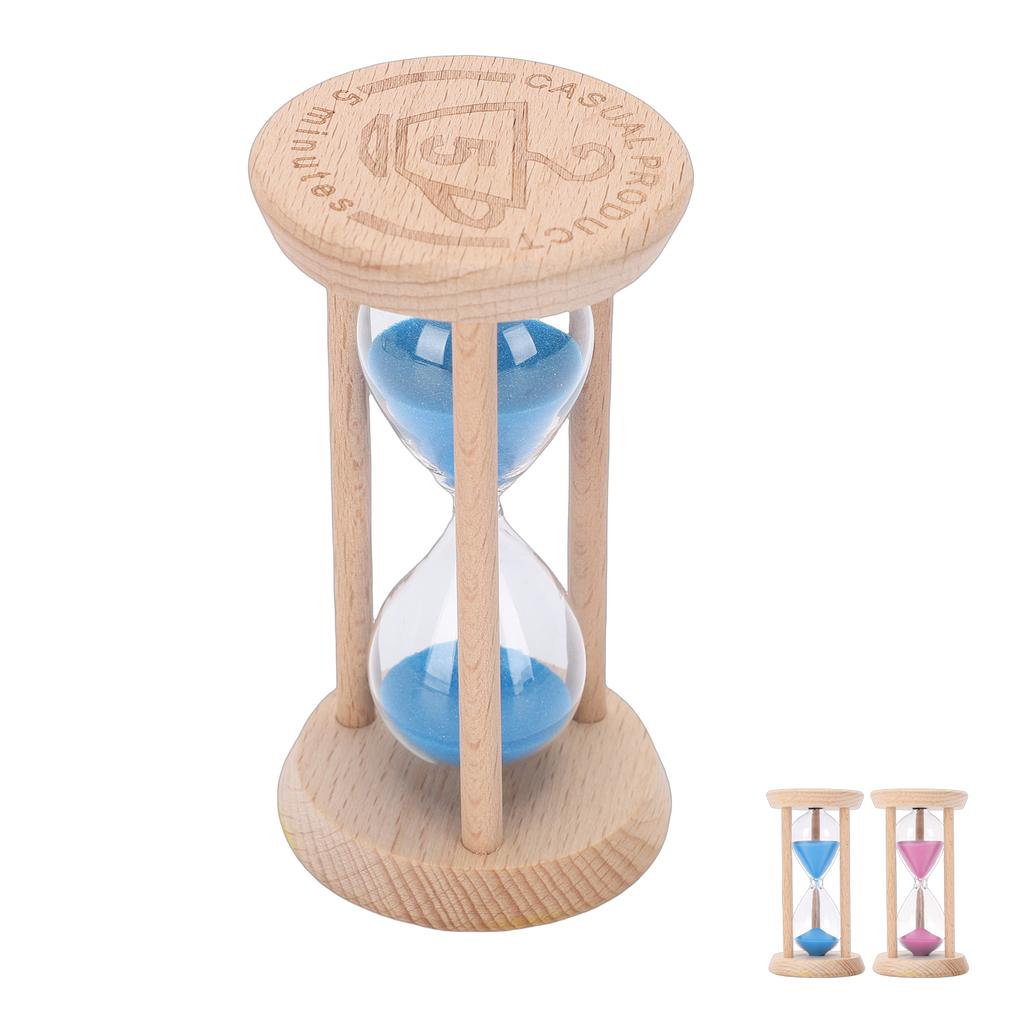Sand Timer Wooden 5 Minute Hourglass Desktop Decoration 5 Minute Sand Timer For Cooking Baking Meditation Classroom