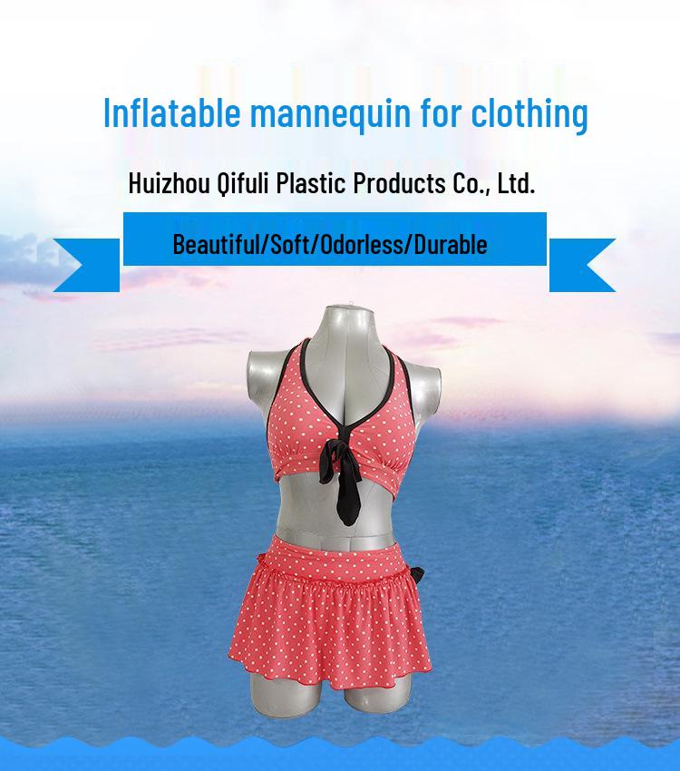 Inflatable Female Torso Mannequin with Stand for Women's Clothing Display