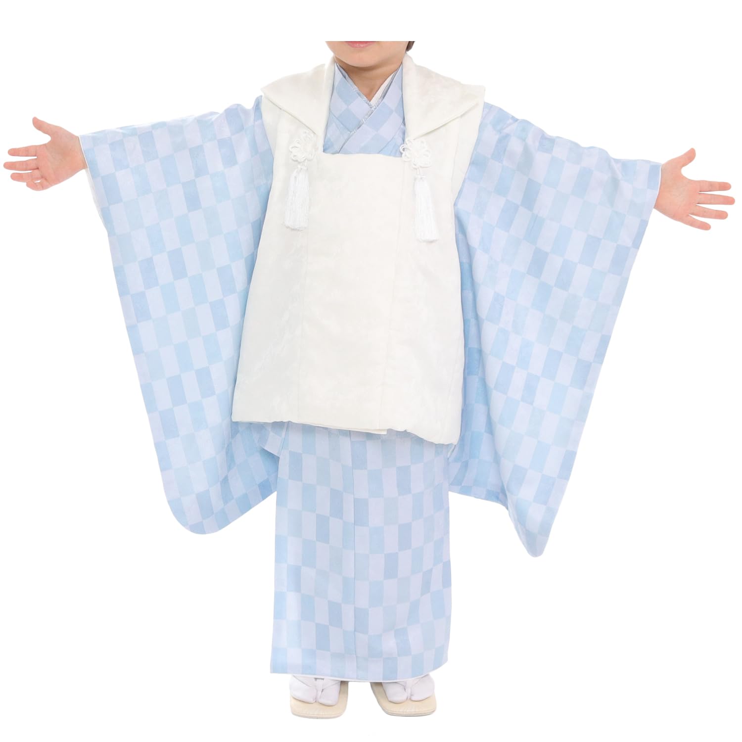 

Набор кимоно Ситигосан для мальчиков лет включает хифу полный Ситигосан тусклый [KYOETSU] (3 Старый), Ткань, Набор, Узор, (23-R Небо)