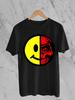 Vintage Smiley Beach Art Face Skull Yellow And Red Tee Unisex T-Shirt and Kids T-Shirt S-5XL