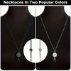 New Ball Bead Necklace Retractable Work Document Lanyard Sweater Chain Key Strap Necklace
