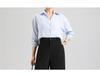 Tall Women's Black Drape Casual Wide-Leg Trousers - Spring/Autumn 2026