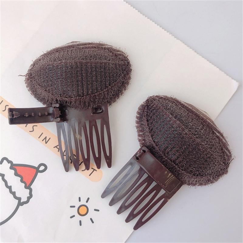 1PC Black Invisible Cushion Hair Clips Fluffy Sponge Hair Clip For Women Front Hair Line Volume Base Puff Hair Styling Tool