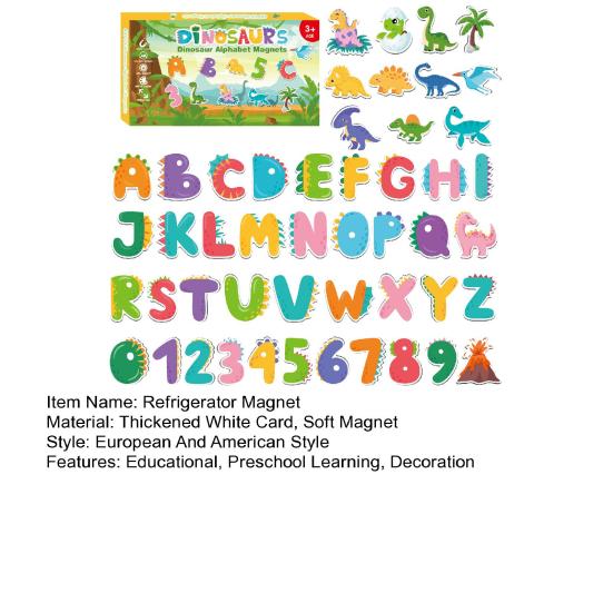 Kids Educational Refrigerator Magnet Alphabet Number Fruit Animal Preschool Learning Home Kitchen Whiteboard Locker Fridge Magnetic Decoration