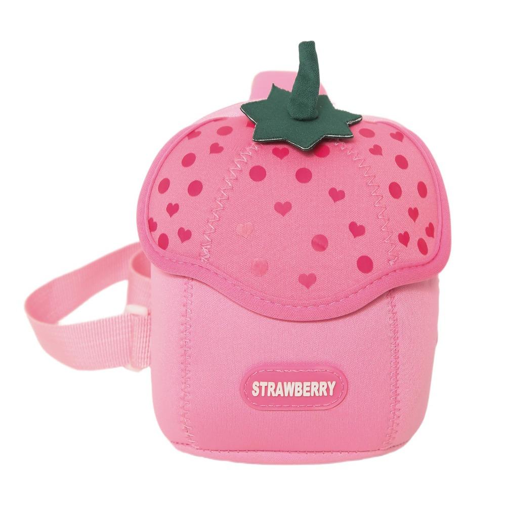 Strawberry Children Backpack Cloth Students Chest Bag Cute Children's Crossbody Bag  Travel