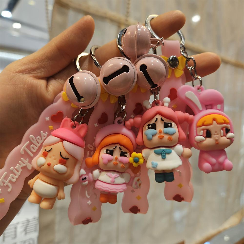 Cartoon Crying Baby Doll Keychain Gift Pendant Blind Box Pendant Student Bag Keychain Pendant