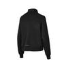 Skechers Solid Color Half-Zip Stand Collar Loose Knit Casual Sports Sweatshirt Women sweatshirt Carbon-Black P124W005-0018
