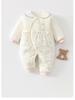 Autumn/Winter Baby Girl Cotton Jumpsuit - Thick, Warm Newborn Romper
