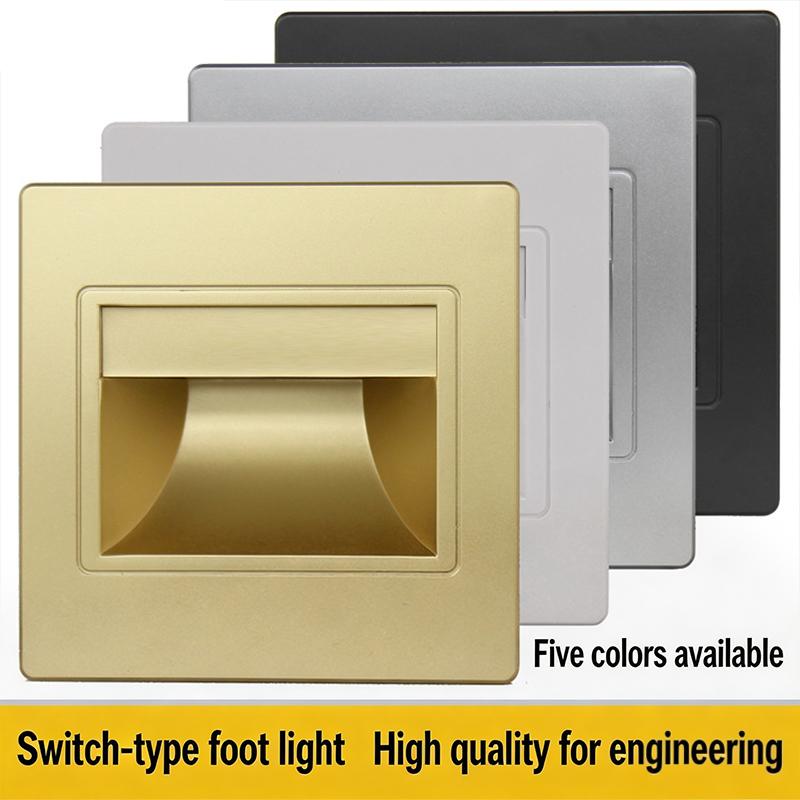 Luce per gradini con sensore di movimento umano Luce da incasso per gradini Luce notturna Luce per scale