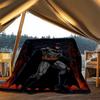 1pc Batman Outdoor Flannel Throw Blanket Soft, Lightweight & Warm for Sofa, Office