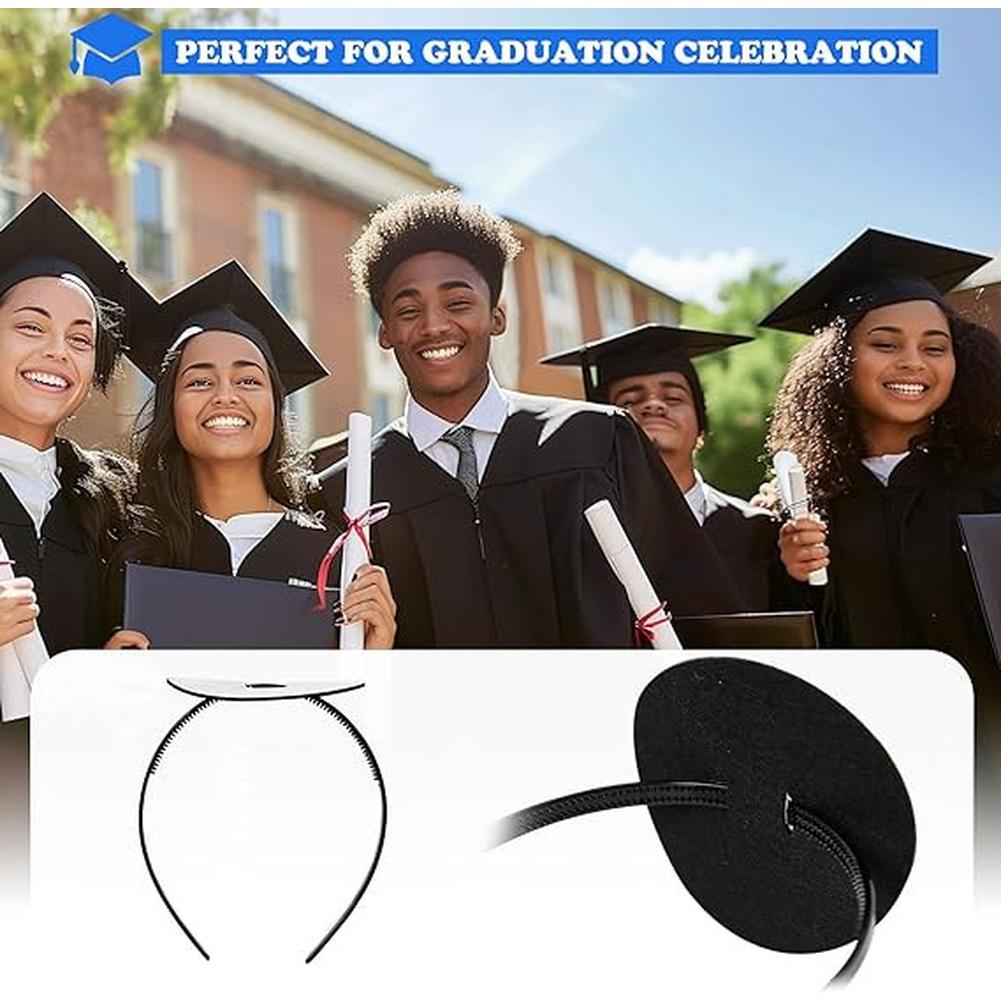 Fascia per Cappello di Laurea Fascia per Cappello di Laurea Fermo Anti-Caduta Fascia per Capelli per Accessori Cappello di Laurea
