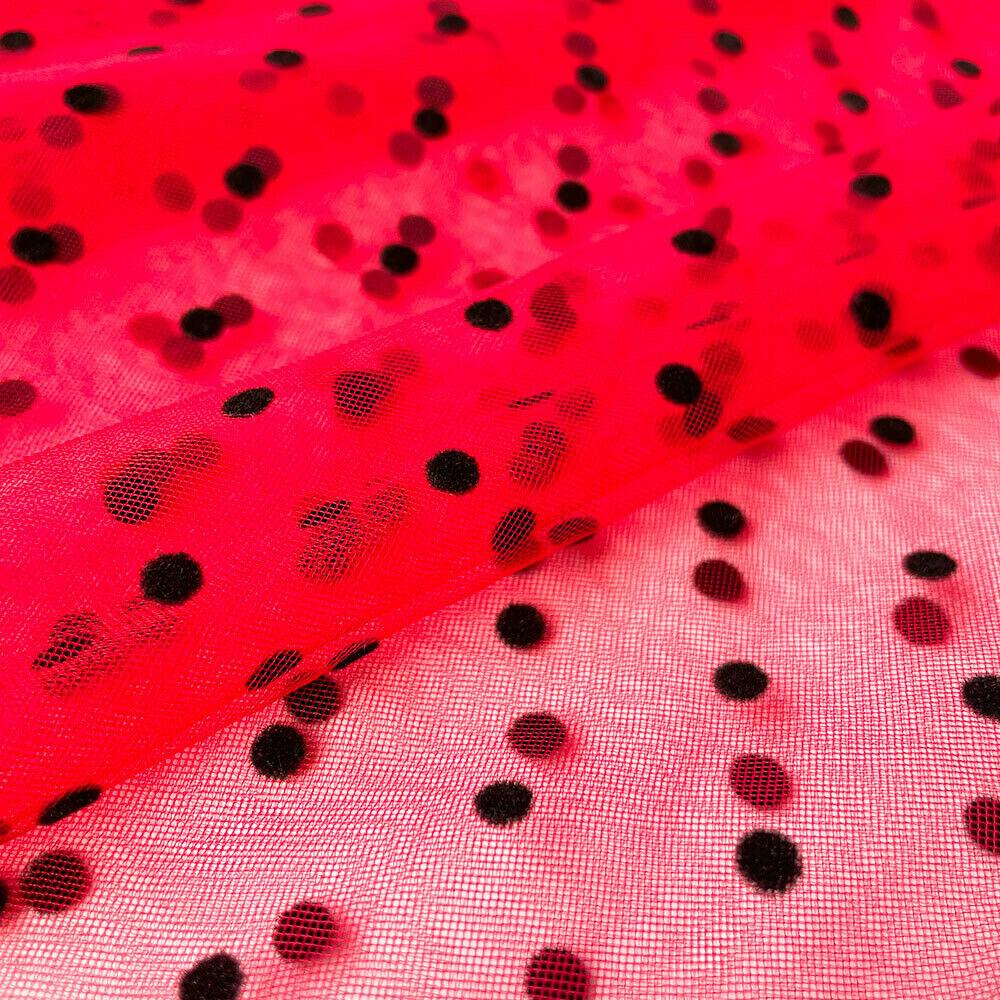 Polka Dot Tulle Spotted Mesh Net Soft Stretch Fabric High Quality for DIY Handmade Craft Sewing Apparel Dress